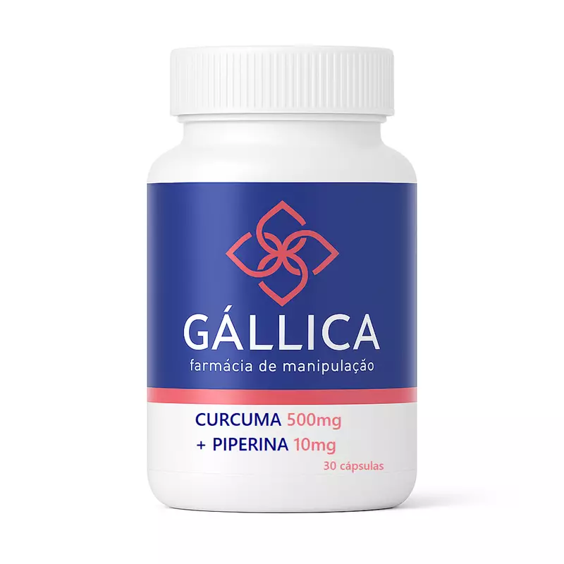 Cúrcuma 500mg + Piperina 10mg